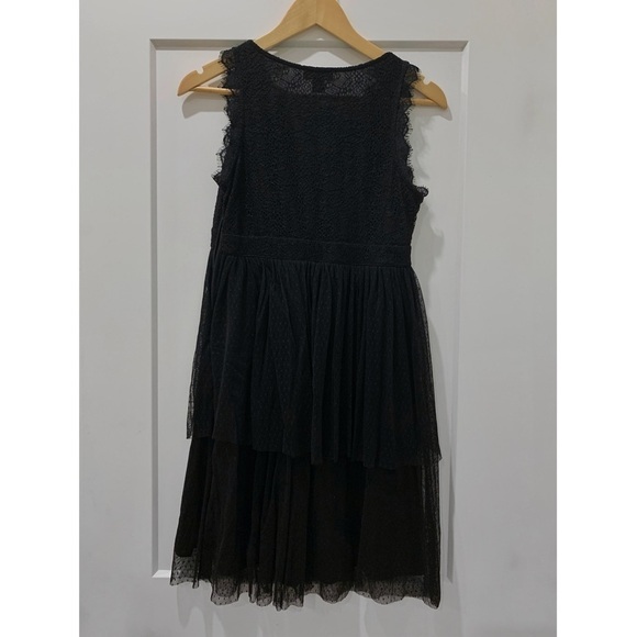 NAO Lace & Mesh Tiered Romantic Cocktail Dress - Picture 4 of 7